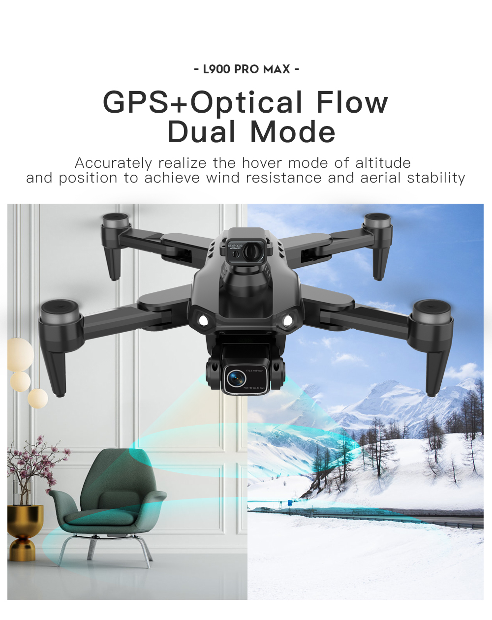 Drone LYZRC L900 PRO MAX denga - Drone Photogrammetry ulasan dan harga
